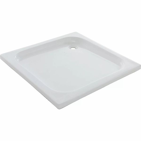 baliv Duschwanne Extraflach Quadrat 90 cm x 90 cm Weiß günstig online kaufen