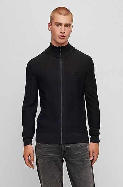 BOSS ORANGE Strickjacke Avac mit Logostickerei auf der Brust günstig online kaufen