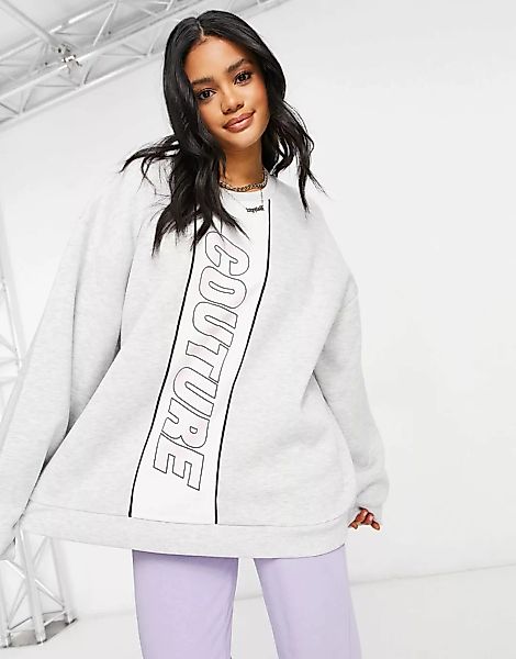 The Couture Club – Oversize-Sweatshirt in Grau günstig online kaufen