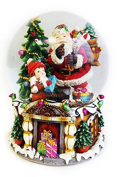 ELLUG Schneekugel große XXL Schneekugel mit Spieluhr zum Aufziehen, Schnee günstig online kaufen