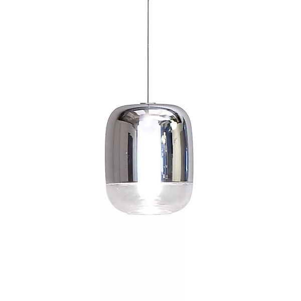 Prandina - Gong Mini LED S1 Pendelleuchte - silber/metallisiert/H x Ø 16,5x günstig online kaufen