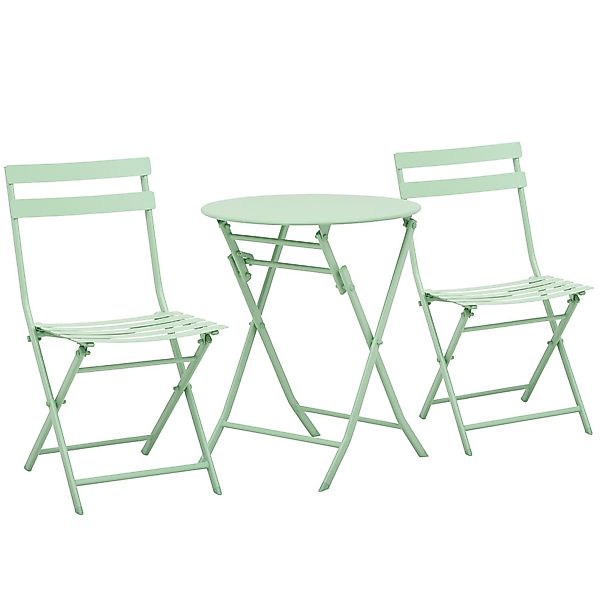Outsunny Balkonset Gartenset Bistrotisch mit 2 günstig online kaufen