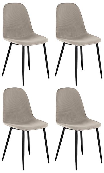 loft24 Esszimmerstuhl Mingu (Set, 4 St), günstig online kaufen