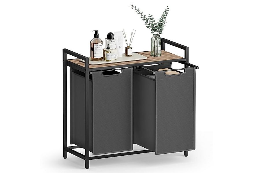 VASAGLE Wäschekorb, 2 Wäschesäcke aus Oxford-Gewebe, abnehmbar, 2 x 46 L günstig online kaufen
