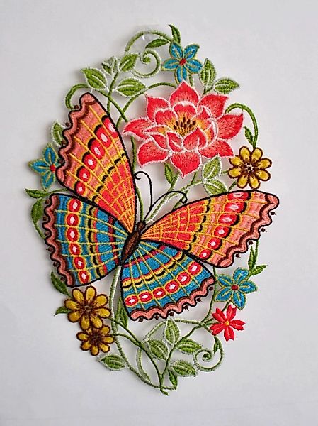 Stickereien Plauen Fensterbild »Schmetterling« günstig online kaufen