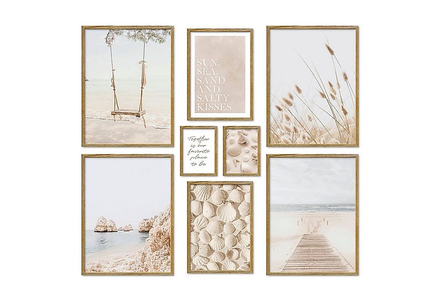 ARTFAVES Bilder-Collage Poster Set Dreamy Beach I mehrteilige Bilderwand I günstig online kaufen