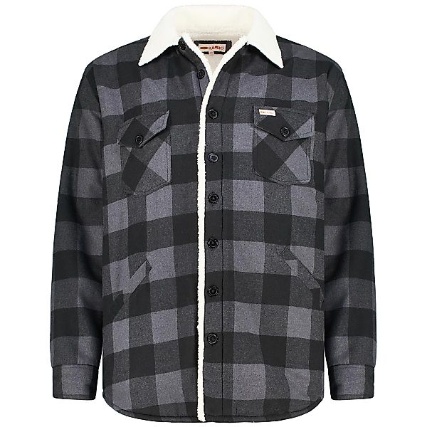 Kamro Gefütterte Jacke im Holzfäller-Stil Farbe anthrazit Größe: 7XL günstig online kaufen