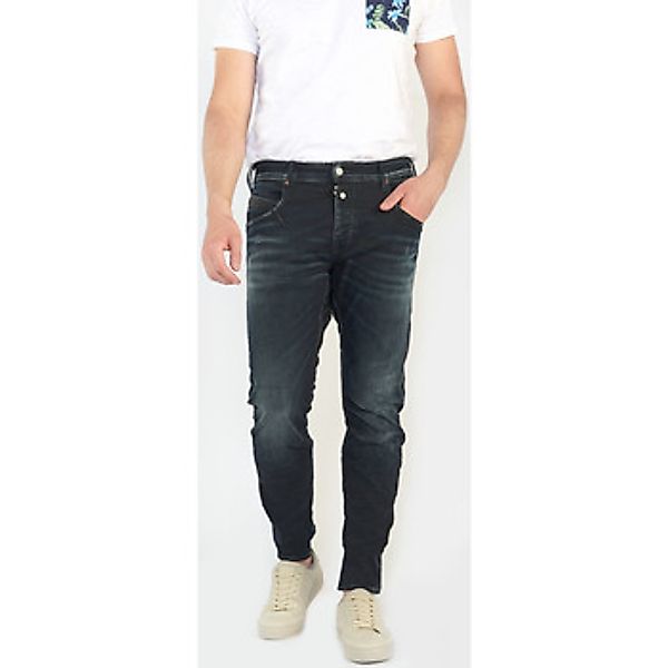 Le Temps des Cerises  Jeans Dalvik tapered bogenförmige Jeans blau-schwarz günstig online kaufen
