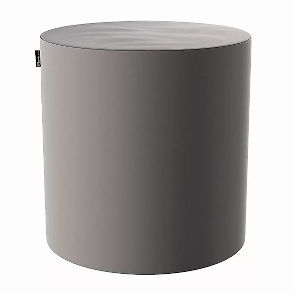 Pouf Barrel, taupengrau, ø40 cm x 40 cm, Velvet (704-11) günstig online kaufen