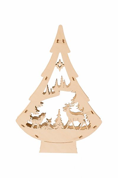 SAICO Original LED Schwibbogen "LED-Lichterbaum, Rehe im Wald" für Batterie günstig online kaufen