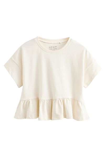Next Schößchenshirt Kurzarmshirt mit Schößchen aus günstig online kaufen