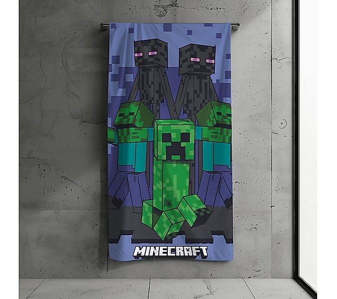 MTOnlinehandel Badetuch Minecraft 70x140 cm, 100% Baumwolle (1-St), Strandt günstig online kaufen