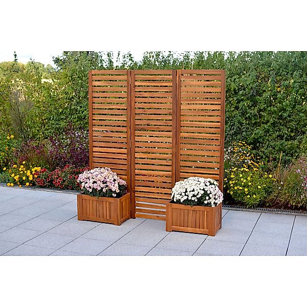 MERXX Pflanzkübel Sichtschutz mit zwei Pflanzkästen, flexibel Aufstellbar günstig online kaufen