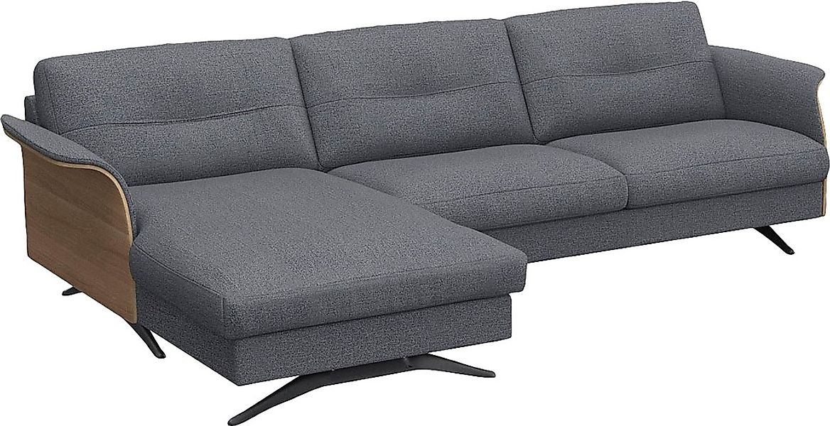 FLEXLUX Ecksofa »Glow, super bequem durch hochwertigem Sitzaufbau mit Feder günstig online kaufen