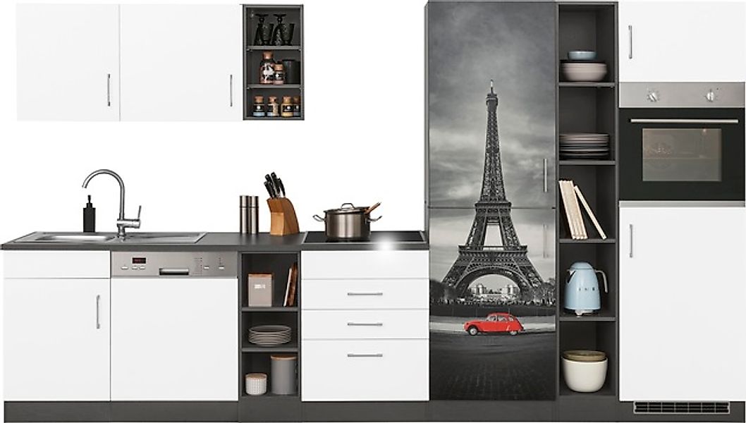 KOCHSTATION Küchenzeile »KS-Paris – Küchen mit einzigartigen Fotomotiven au günstig online kaufen