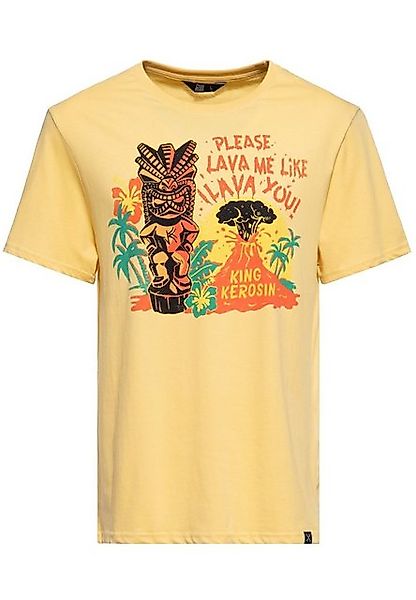 KingKerosin Print-Shirt Lava (1-tlg) mit Retro Front Print im "Hawaii-Tikki günstig online kaufen