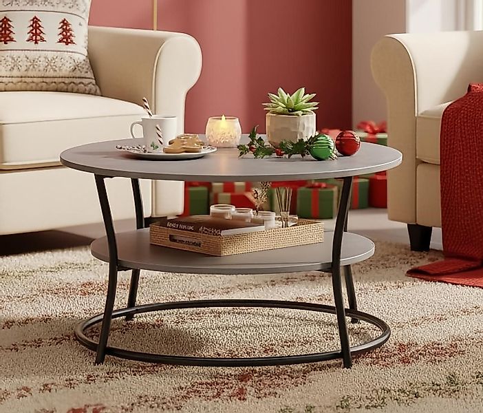 VASAGLE Couchtisch, Wohnzimmertisch, Sofatisch, Ø 80 günstig online kaufen