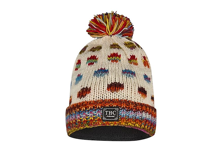 THC Natural Line Strickmütze THC Schafwoll Pudelmütze 840 gepunktet (1 Stüc günstig online kaufen