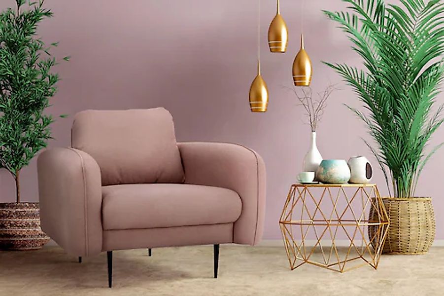 Home affaire Sessel »Skidi« mit losem Rückenkissen und Keder oben auf der A günstig online kaufen