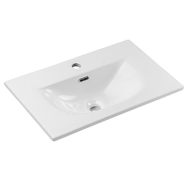 Lomadox Waschtisch NEWPORT-56-CASHMERE, 61cm mit Keramikwaschbecken, kaschm günstig online kaufen