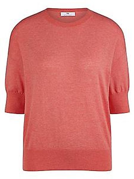 Rundhals-Pullover Peter Hahn rot günstig online kaufen