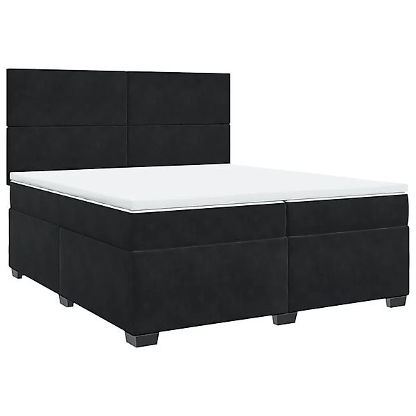 vidaXL Boxspringbett mit Matratze Schwarz 200x200 cm Samt 3290998 günstig online kaufen