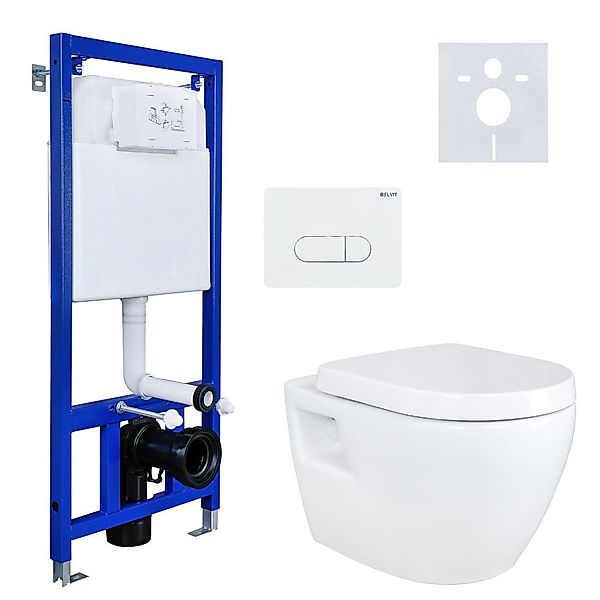 Aloni Tiefspül-WC AL5509Komplett 35x35x51 cm, Hänge-WC, Softclose-Sitz, günstig online kaufen