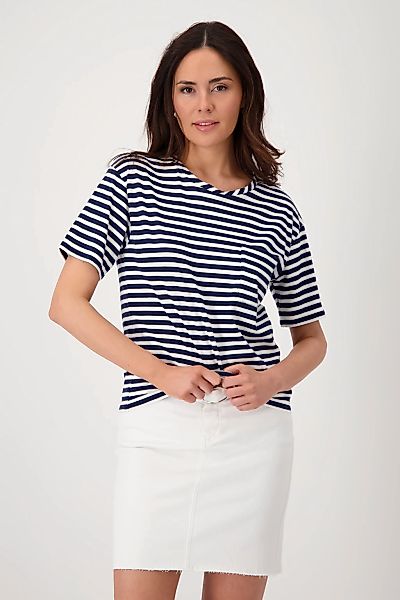 Monari T-Shirt "Shirt Pima Ringel", Mit Rundhalsausschnitt günstig online kaufen