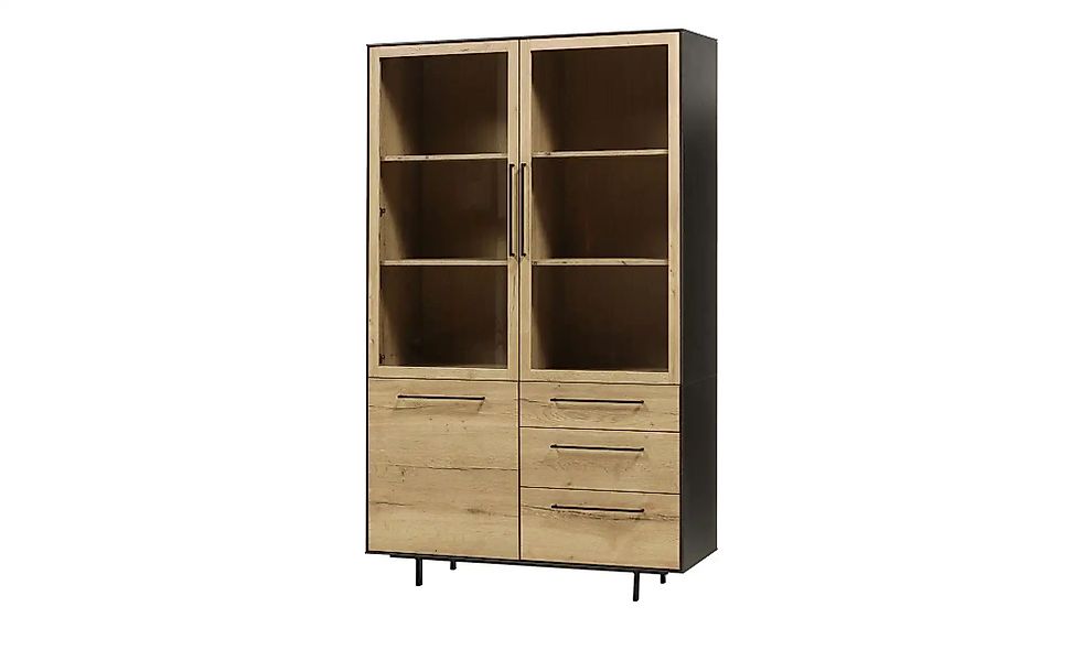 uno Vitrine  Lecce ¦ holzfarben ¦ Maße (cm): B: 120 H: 200 T: 45.0 Schränke günstig online kaufen