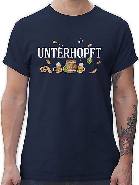 Shirtracer T-Shirt Chronisch total Unterhopft - Männertagsgeschenk Bier Bra günstig online kaufen