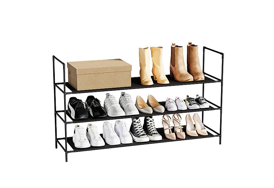 Sekey Schuhregal Schuhständer Metall XXL Ständer Regale Extra Breit 98,5 cm günstig online kaufen