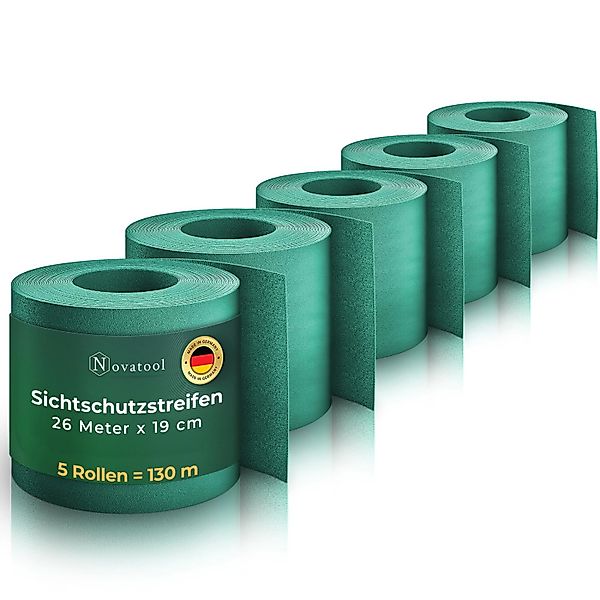 Novatool  PP 260m Zaunsichtschutzrollen Grün für Doppelstabmattenzaun für 1 günstig online kaufen