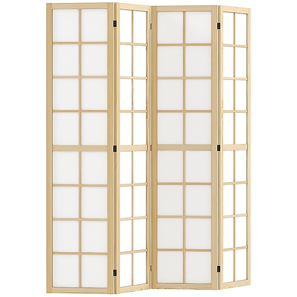 HOMCOM Paravent 4-teilig 160 x 170 günstig online kaufen