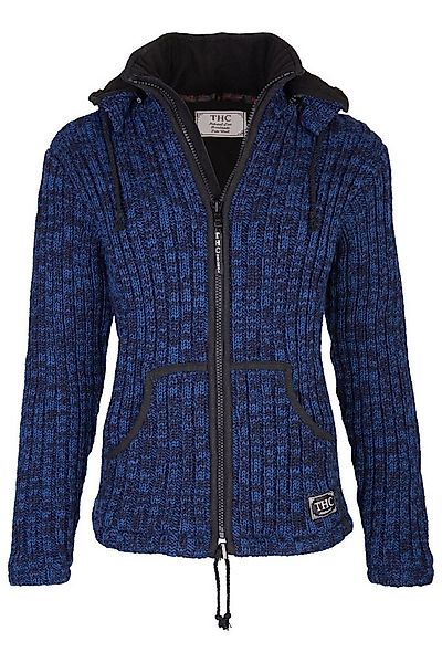 THC Natural Line Strickjacke Schafwollstrickjacke blau 716 (1 Stück, 1-tlg. günstig online kaufen