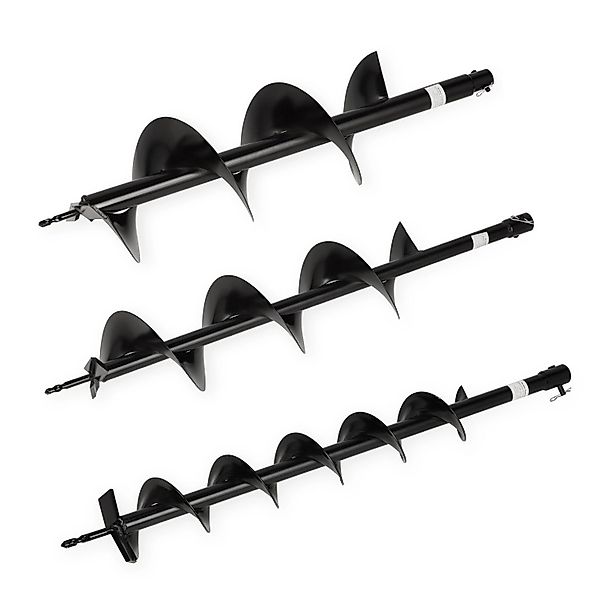 EBERTH Erdbohrer Gartenbohrer 3 Stück Durchmesser 100mm 150mm 200mm Länge 8 günstig online kaufen