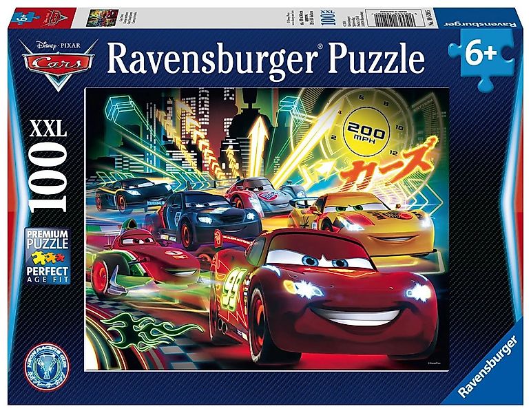 Ravensburger Puzzle Cars Neon. Puzzle 100 Teile XXL, 100 Puzzleteile günstig online kaufen