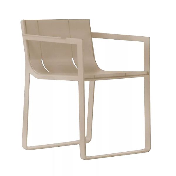 Gandia Blasco - Flat Armlehnstuhl mit Sitzauflage - sand/Stoff Sling Logan günstig online kaufen