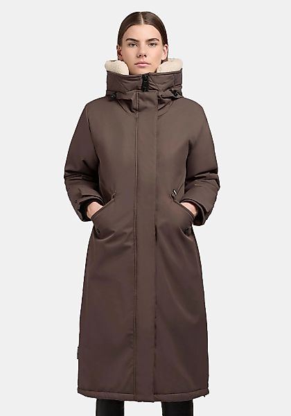 khujo Wintermantel "Agneta-YM", Langer Damen Mantel mit weichem Teddyfleece günstig online kaufen