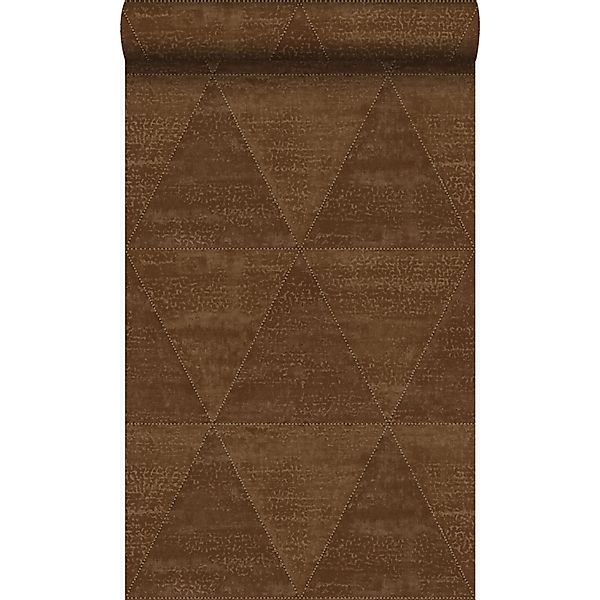 Origin Luxury Wallcoverings Tapete Verwitterte Metalldreiecke Rostbraun 53 günstig online kaufen