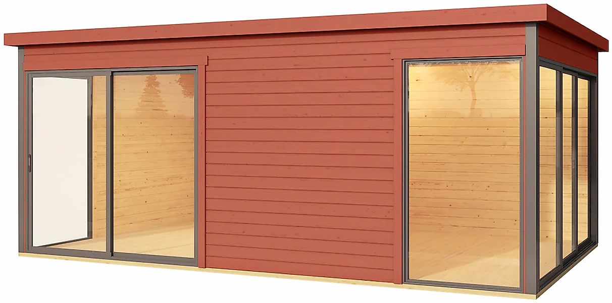 LASITA MAJA Gartenhaus "DOMEO 3 SCHWEDENROT/ANTHRAZIT", (Set), Fundamentmas günstig online kaufen