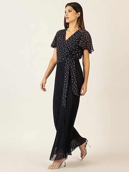 Apart Jumpsuit mit Dots Druck und Plisseefalten günstig online kaufen