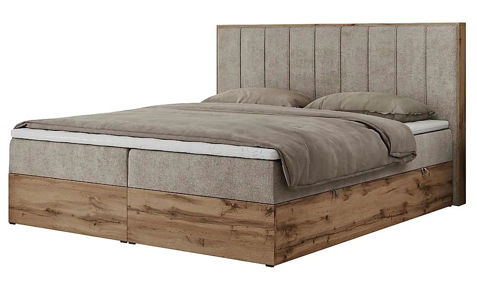 Boxbett mit Bettkasten Bellissimo ¦ beige ¦ Maße (cm): B: 208 H: 115 Betten günstig online kaufen