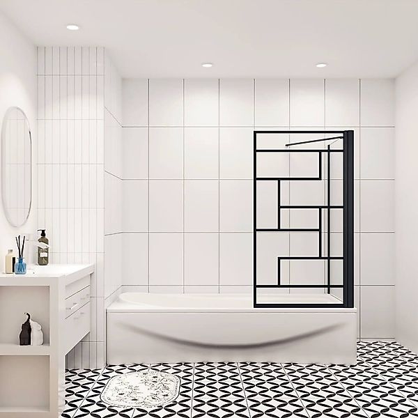 duschspa Badewannenaufsatz NEU 80x70/75/80cm Drehwand Trennwand günstig online kaufen