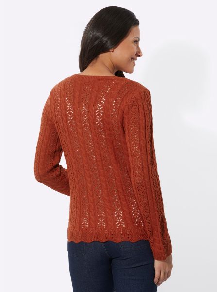 Sieh an! Strickjacke Ajourstrickjacke günstig online kaufen