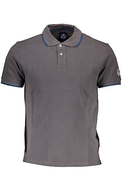 North Sails Poloshirt Graues Herren Kurzarm-Polo mit Kontrastdetails und günstig online kaufen