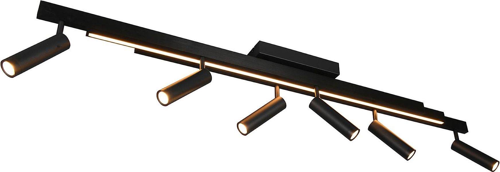 TRIO Leuchten LED Deckenleuchte ZENO ausziehbare LED Deckenlampe mit 6 vers günstig online kaufen