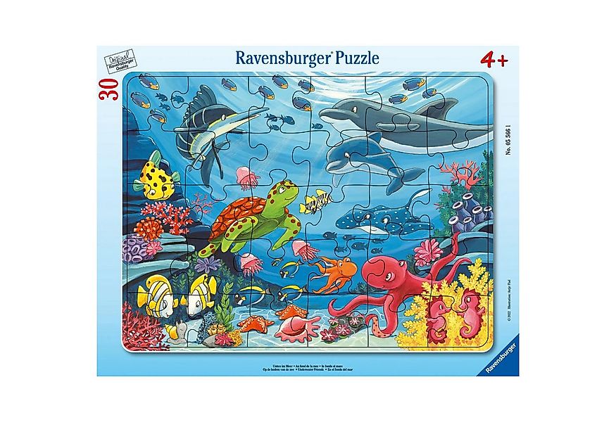 Ravensburger Puzzle Ravensburger Kinderpuzzle - Unten im Meer - 30-48 Teile günstig online kaufen