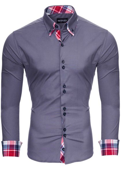 Reslad Langarmhemd Reslad Herren Hemd Button-Down günstig online kaufen