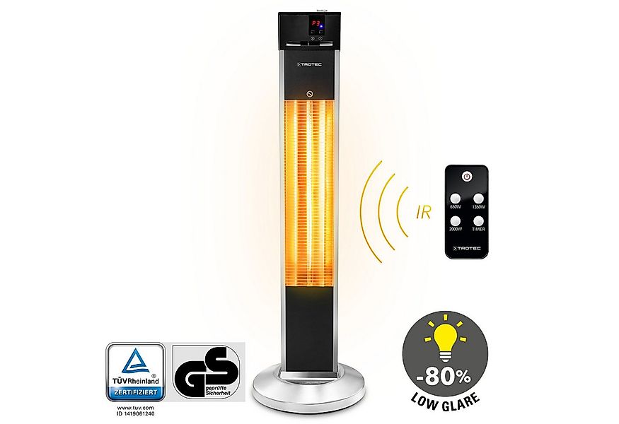 TROTEC Infrarotstrahler Terrassen-Heizstrahler IRS 2000 E, Infrarotwärme oh günstig online kaufen