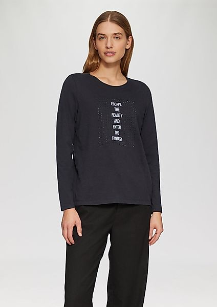 s.Oliver Langarmshirt T-Shirt Weiches Jerseyshirt mit günstig online kaufen